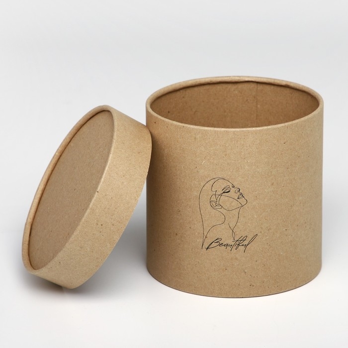 Набор шляпных коробок из крафта 2 в 1, упаковка подарочная, «Beautiful», 12 х 12, 15 х 15 см Набор шляпных коробок из крафта 2 в 1, упаковка подарочная, «Beautiful», 12 х 12, 15 х 15 см