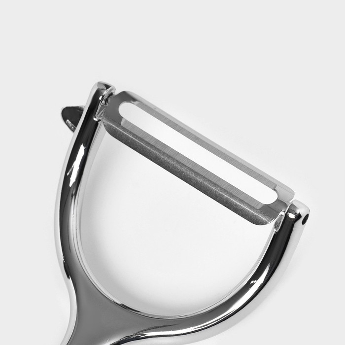 Овощечистка Доляна «Идея», нержавеющая сталь, цвет чёрный Овощечистка Доляна «Идея», нержавеющая сталь, цвет чёрный