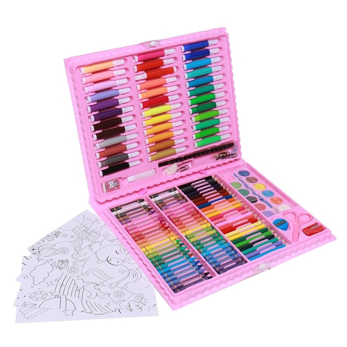 Набор для рисования «Волшебный единорог», 150 предметов Набор для рисования «Волшебный единорог», 150 предметов