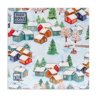 Новогодние салфетки бумажные Home Collection «Зимний пейзаж», 3 слоя, 33х33 см, 20 шт