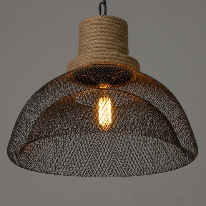 Люстра BayerLux "Райбен" 1хЕ27 черный 44х44х60см