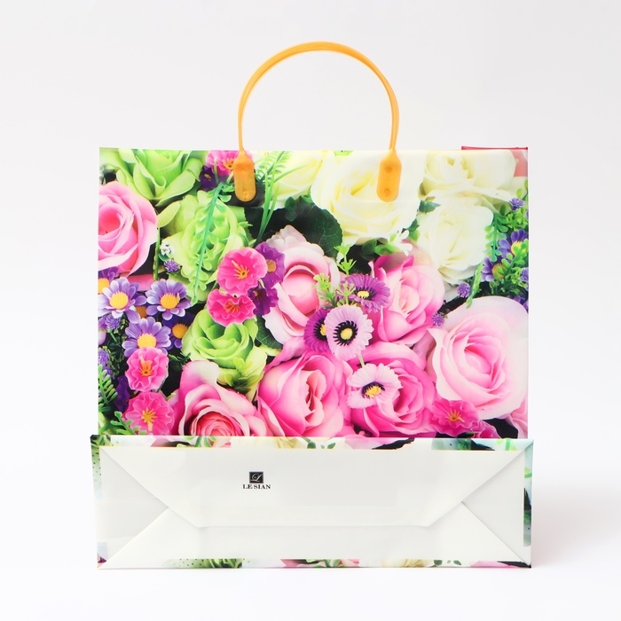 Пакет Пакет "Букет роз", мягкий пластик, 30 x 30 см, 100 мкм