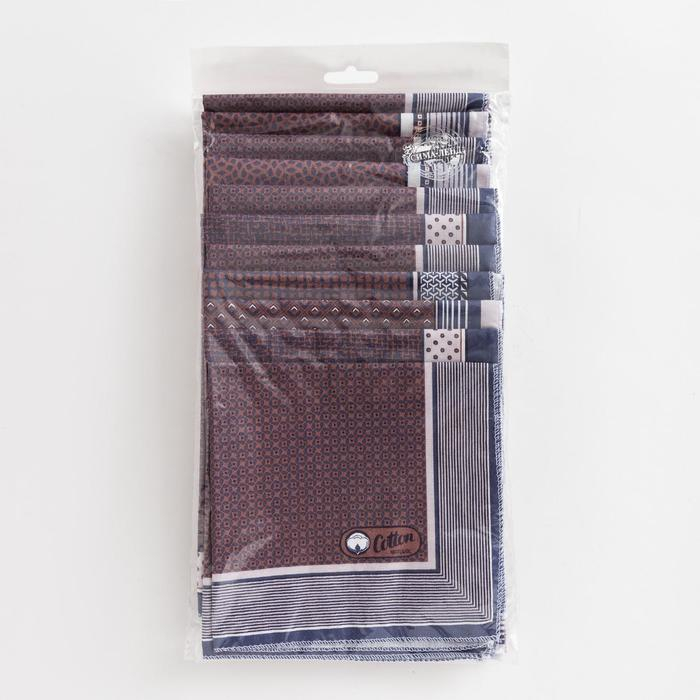 Платки носовые мужские Этель  Платки носовые мужские Этель "Серджио" 30*30 см,(набор 12 шт,) цв.фиолетовый, рис. МИКС