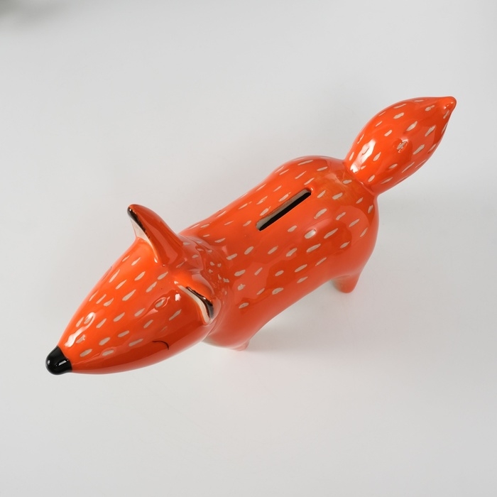 Копилка керамика  Копилка керамика "Рыжая лисичка" 26,5х7,7х14,9 см