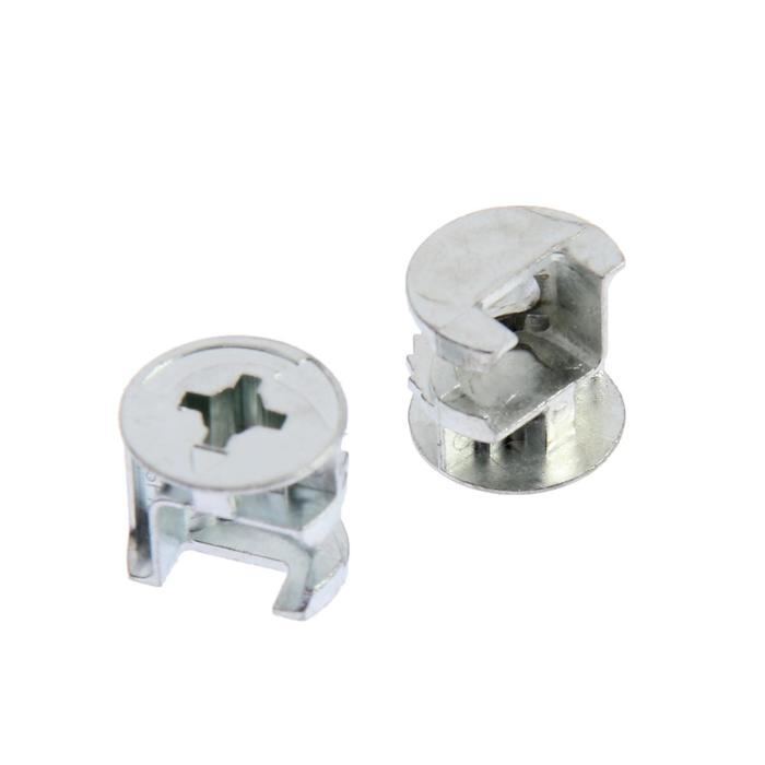 Стяжка эксцентриковая ТУНДРА krep для ДСП 18-20 мм, цинк, 8 шт. Стяжка эксцентриковая ТУНДРА krep для ДСП 18-20 мм, цинк, 8 шт.