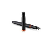 Ручка перьевая Parker Im Professionals Flame Orange, 0.8мм, черно-оранж, подар/уп 2172943