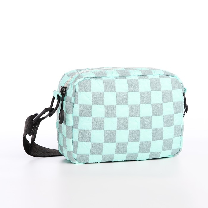 Сумка молодёжная на молнии, цвет бирюзовый Сумка молодёжная на молнии, цвет бирюзовый