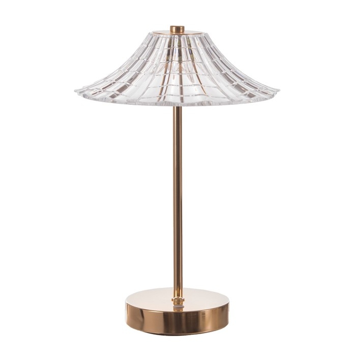 Настольная лампа сенсорная Настольная лампа сенсорная "Джемма" LED 10Вт АКБ золото 20х20х32 см