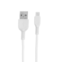 Кабель Hoco X13, Lightning - USB, 2,4 А, 1 м, PVC оплетка, белый