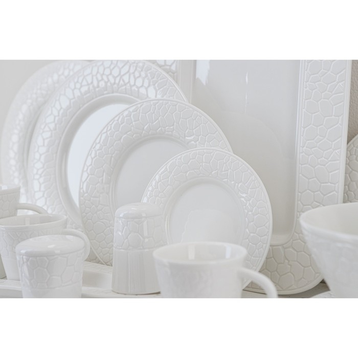 Блюдце фарфоровое Magistro Rodos, d=15,4 см, цвет белый Блюдце фарфоровое Magistro Rodos, d=15,4 см, цвет белый