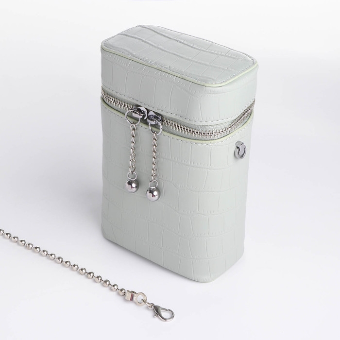 Сумка кросс-боди, отдел на молнии, длинный ремень, цвет зелёный Сумка кросс-боди, отдел на молнии, длинный ремень, цвет зелёный