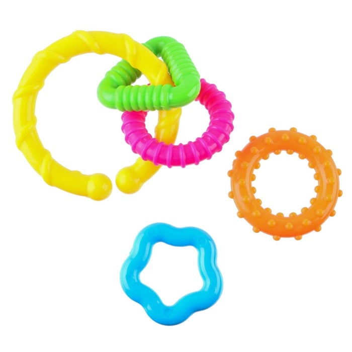 Набор погремушек «Маленькие радости», 2 шт, цвет МИКС, Крошка Набор погремушек «Маленькие радости», 2 шт, цвет МИКС, Крошка