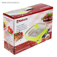 Сковорода электрическая Sakura SA-7708GR, 1500 Вт, 30х30 см, глубина 7 см