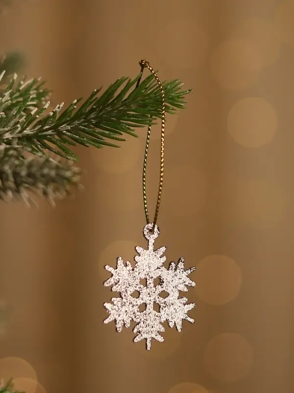 Ёлочные игрушки набор 6 шт. &laquo;Зимнее волшебство. Снежинка&raquo;, d=3.5 см, МИКС