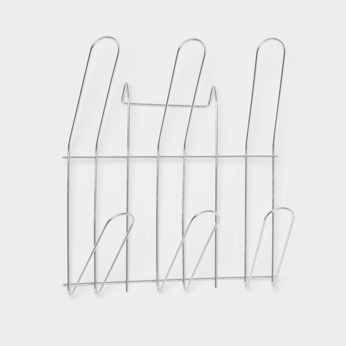 Сушилка для посуды Доляна «Стойка», S-образная, 40×23,5×34 см, цвет хром