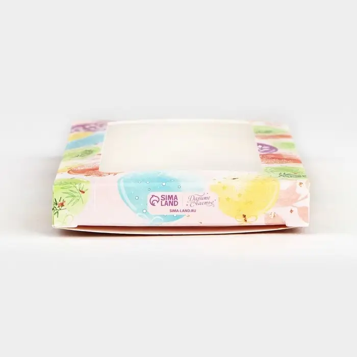 Коробка для шоколада «С днём рождения!», с окном, 17.3 х 8.8 х 1.5 см Коробка для шоколада «С днём рождения!», с окном, 17.3 х 8.8 х 1.5 см