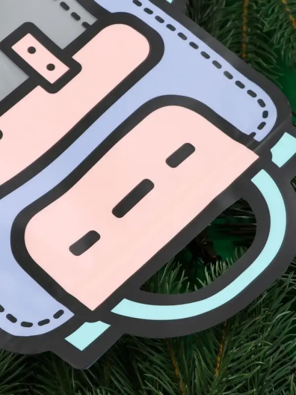 Пакет подарочный, &laquo;Портфель&raquo;, с zip-lock застежкой, 24&times;28+8 см