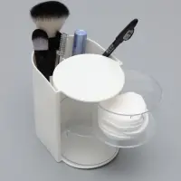 Органайзер для хранения, 2 секции, 13.4&times;12.3&times;10 см, белый
