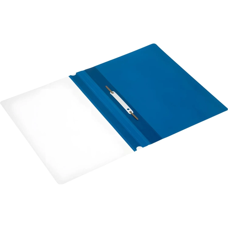 Скоросшиватель пластиковый A4 (100/110) син 10шт/уп Россия