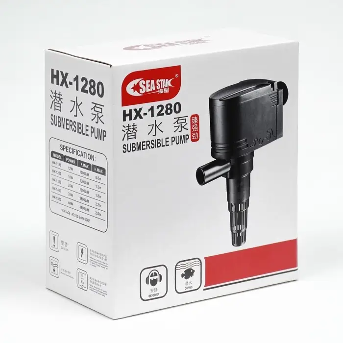 Помпа аквариумная Sea Star HX-1280, 1300 л/ч, 18 Вт, высота подъема воды 1.2 м