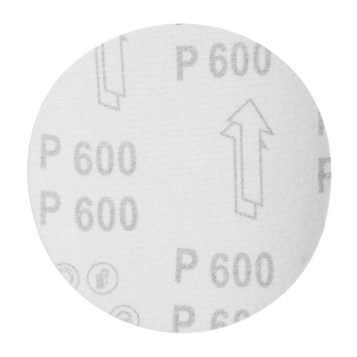 Круг абразивный шлифовальный под  Круг абразивный шлифовальный под "липучку" ТУНДРА, 125 мм, Р600, 10 шт.