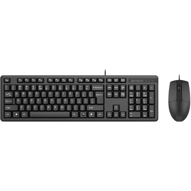 Набор клавиатура+Мышь A4Tech KK-3330S клав:черный Мышь:черный USB