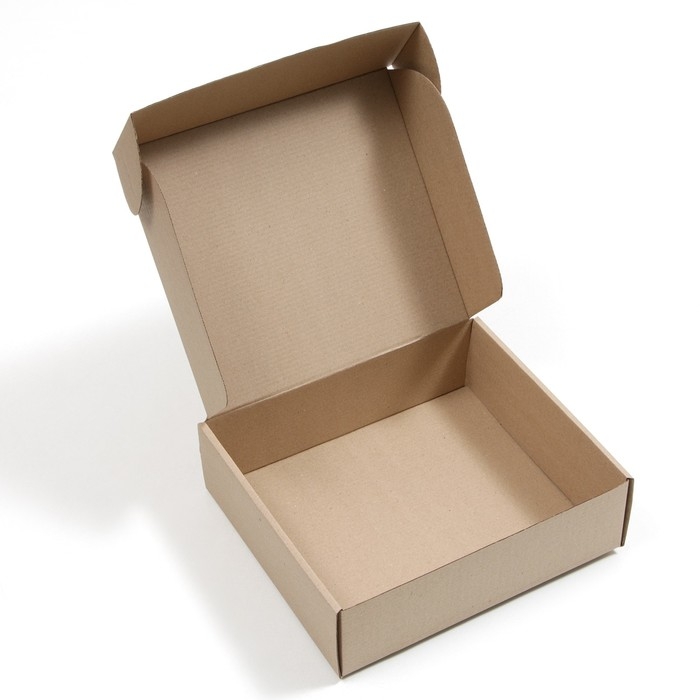 Коробка самосборная, бурая, 27 х 24 х 8 см Коробка самосборная, бурая, 27 х 24 х 8 см