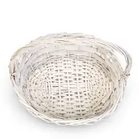 Набор корзин 2 шт  41х36х12, 36х33х112 см ручка h=20 см белый