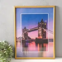 Фоторамка для фото "Vivo" 30х40 см,  набор 3 шт, (пластиковый экран), золото