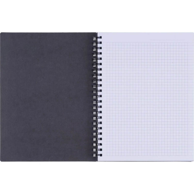 Бизнес-тетрадь, BS, А5, 120л., клетка, спираль. Believe, черный N4200