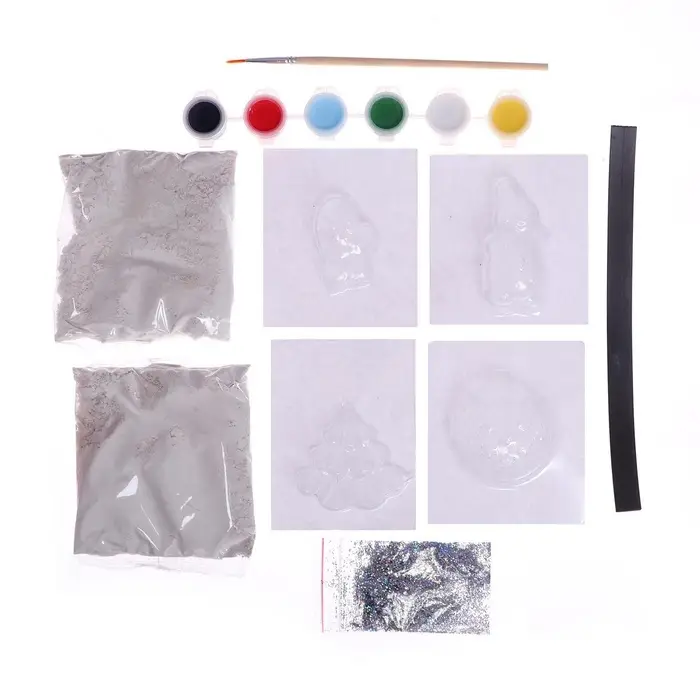 Магниты из гипса на новый год своими руками &laquo;Праздничное настроение&raquo;, набор для творчества