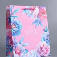 Пакет подарочный ламинированный "Радость" 26 х 12 х 32 см