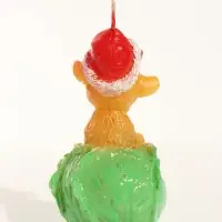 Свеча новогодняя "Козлёнок в капусте" 5,5х5,5х10 см, огненный
