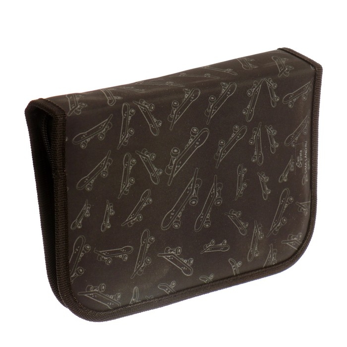 Пенал 1 секция 140 х 210 х 40 мм, откидной карман и косметичка, тканевый, Calligrata TOP Content Пенал 1 секция 140 х 210 х 40 мм, откидной карман и косметичка, тканевый, Calligrata TOP Content "Самокат"