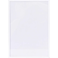 Рамка 210х297, белая, алюминевая.,  ПЭТ стекло, 2019_04_91_345