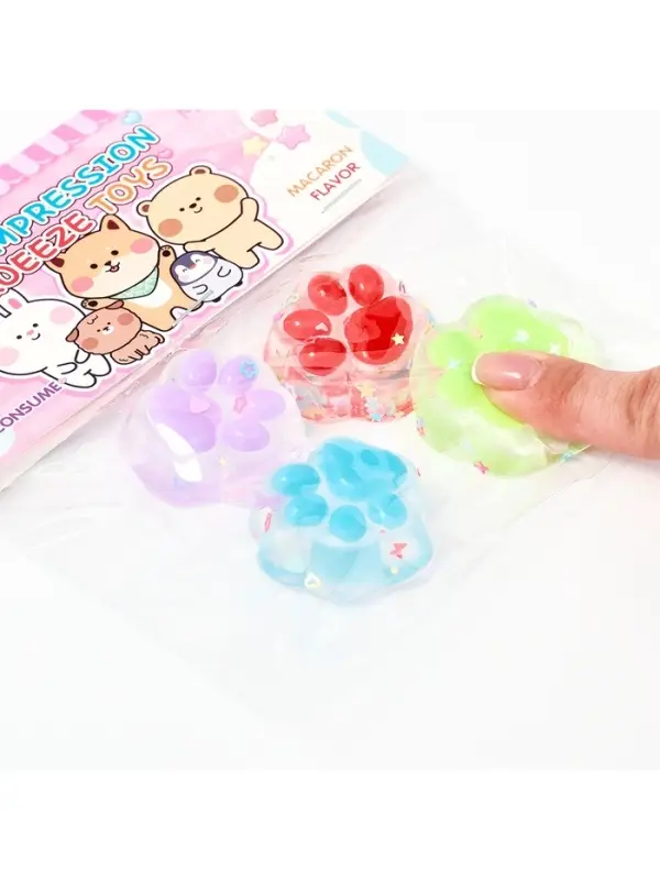 Сквиш антистресс - игрушка &laquo;Лапки&raquo;, 4 шт.
