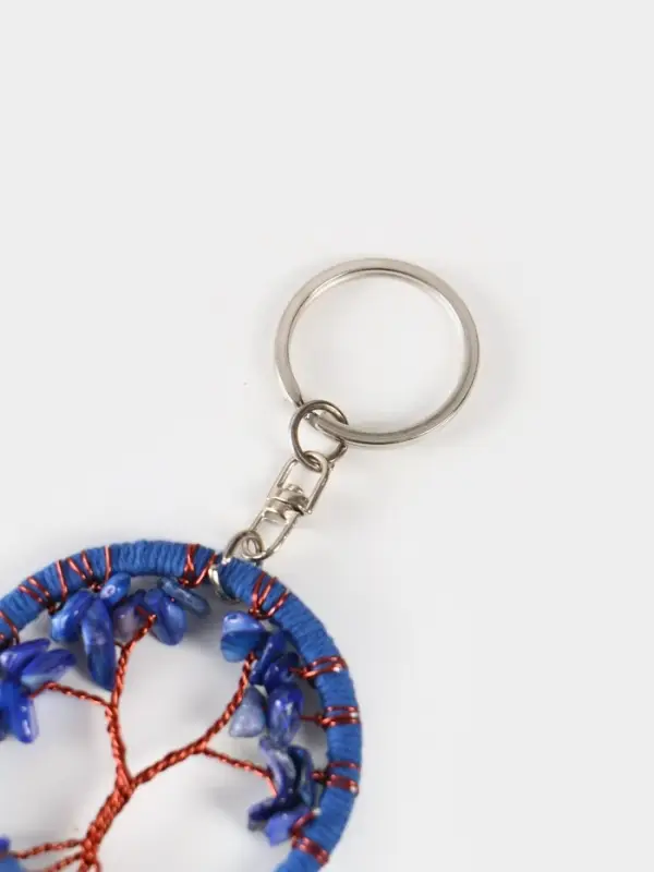 Брелок ловец снов Брелок ловец снов "Древо" 19 см, цв. синий