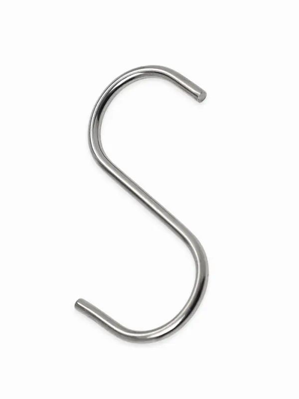 Крючок S-образный, d=2 мм, L=5.4 см, цвет хром