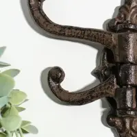 Крючки настенные раздвижные &laquo;Вензель&raquo;, ключница декоративная, чугун, 14&times;14.5&times;2 см