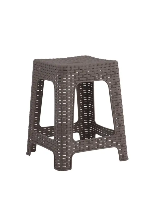 Табурет квадратный Rattan 363х363х448мм, французский платан