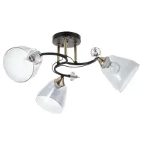 Светильник потолочный BayerLux &laquo;Клео&raquo;, 3&times;Е27 40 Вт, чёрный, 58&times;58&times;24 см