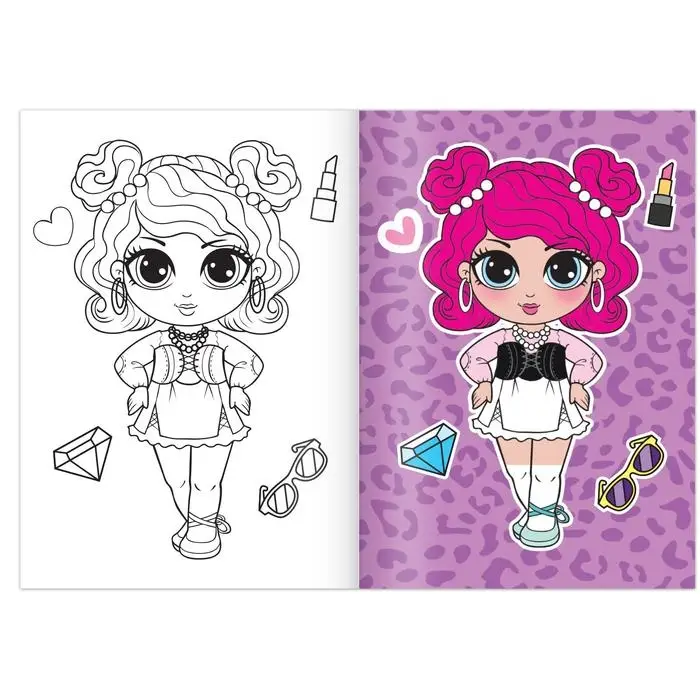 Раскраска «WOW Girls. Модный показ», формат А5, 12 стр.