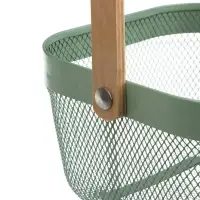 Корзинка тм VETTA Ботаника, 23х16,5х12,5см, металл, деревянная ручка, 2 цвета