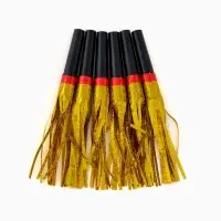 Карнавальный язычок «Дождик» золотой, 6 шт Карнавальный язычок «Дождик» золотой, 6 шт