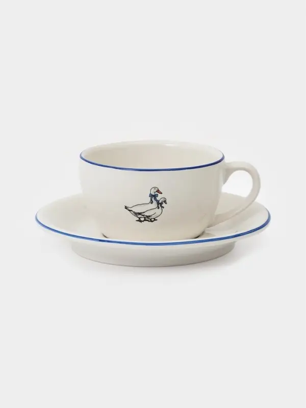 Чайная пара 200 мл  Премиум "Гуси"