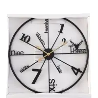 Часы настенные интерьерные &laquo;Рединг&raquo;, серия: Лофт, металл, бесшумные, плавный ход, d=59 см, от батарейки 1&times;АА