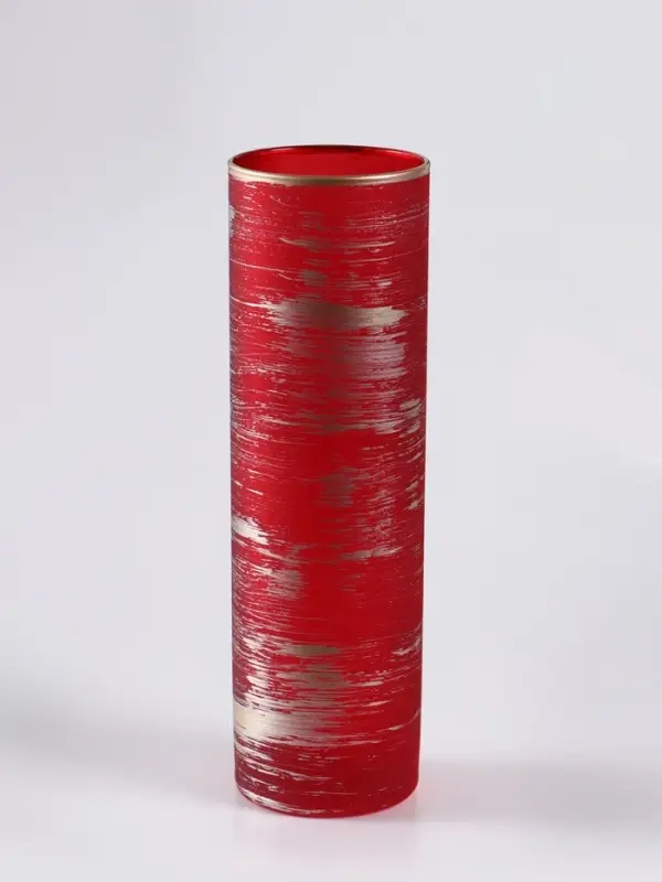 Ваза «Эстетика», рубин, h=26 см, стекло, красная