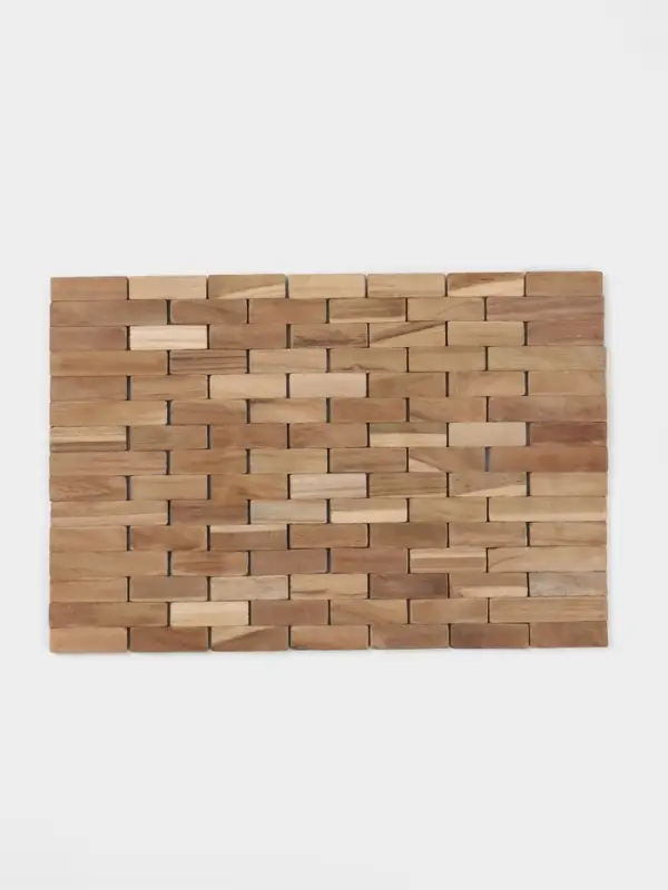Коврик из тикового дерева, 40&times;30&times;0.7 см