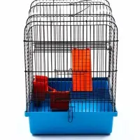 Клетка для грызунов "Мини" двухярусная, 29 x 25 х 32 см, синий Клетка для грызунов "Мини" двухярусная, 29 x 25 х 32 см, синий