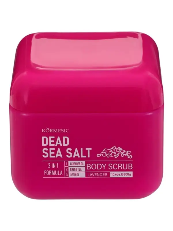 Скраб для тела с солью мертвого моря и экстрактом лаванды, 300 г